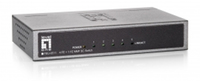LevelOne FEU-0511 Netzwerk Switch (Schwarz)