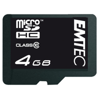 Emtec 4GB microSD (Schwarz)