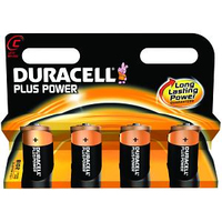 Duracell MN1400B4 Haushaltsbatterie Einwegbatterie C Alkali (Schwarz, Orange)