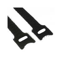 InLine Kabelbinder 12x150mm, Klett-Verschluss, 10er, schwarz (Schwarz)