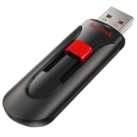 Sandisk Cruzer Glide 8GB USB 2.0 Schwarz, Rot USB-Stick (Schwarz, Rot)