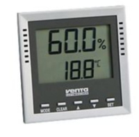 Venta 6011000 Hygrometer/Psychrometer Indoor Elektronisches Hygrometer Silber (Silber)