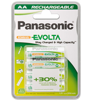 Wentronic AA 2.05Ah NiMH 4-BL EVOLTA Panasonic (Wei&szlig;)