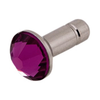 White Diamonds Crystal Pin (Pink)