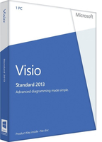 Microsoft Visio Professional 2013, x32/64, 1u, DEU
