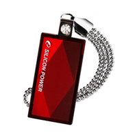 Silicon Power 64GB Touch 810 64GB USB 2.0 Rot USB-Stick (Rot)