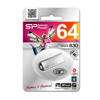 Silicon Power 64GB Touch 830 64GB USB 2.0 Silber USB-Stick (Silber)