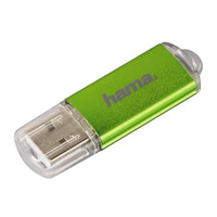 Hama Laeta 64GB 64GB USB 2.0 Grün USB-Stick (Grün, Transparent)