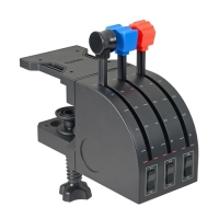 Logitech G Flight Throttle Quadrant Schwarz, Blau, Rot USB 2.0 Flugsimulation Analog / Digital PC