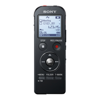 Sony ICD-UX533 3-in-1: Stereo Voice Recorder, Musik-Player und USB-Speicher (Schwarz)