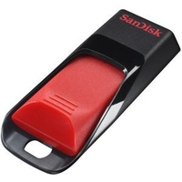 Sandisk Cruzer Edge 64GB USB 2.0 Schwarz, Rot USB-Stick (Schwarz, Rot)