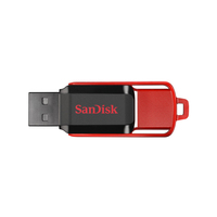 Sandisk Cruzer Switch, 64GB 64GB USB 2.0 Schwarz, Rot USB-Stick (Schwarz, Rot)