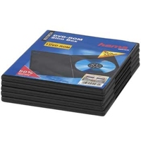 Hama DVD-ROM Slim Box 5, Black (Schwarz)