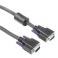 Hama Monitor VGA Con. Cable, 15-pin HDD - 15-pin HDD Male Plug, Black, 3 m (Schwarz)