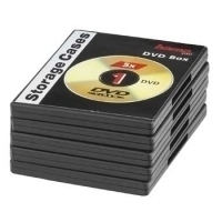 Hama DVD Jewel Cases, Pack of 5, black 1 Disks Schwarz (Schwarz)