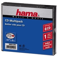 Hama CD-Multipack 6 6 Disks Transparent (Transparent)