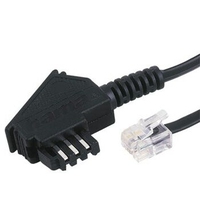 Hama TAE F Cable Universal, 10 m, Black (Schwarz)