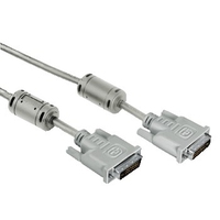 Hama DVI Connecting Cable Dual Link DVI Plug - DVI Plug, 1.8 m (Grau)