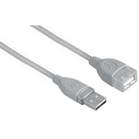 Hama USB Extension Cable A-Plug - A-Socket, 0.25 m (Grau)