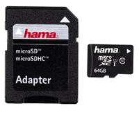 Hama 64GB microSDXC (Schwarz)