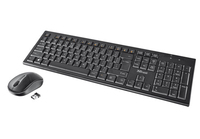 Trust Nola Wireless Keyboard with mouse (Schwarz)