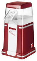 Unold Classic Popcornmaschine Rot, Silber, Weiß 900 W (Rot, Silber, Weiß)