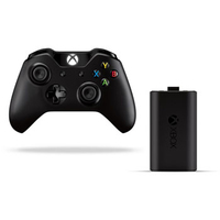 Microsoft Xbox One Wireless Controller & Play and Charge Kit (Schwarz)