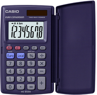 Casio HS-8VER Taschenrechner Tasche Einfacher Taschenrechner Blau (Blau)