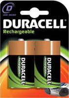 Duracell D (2pcs) (Schwarz)