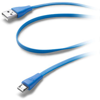 Cellular Line USBDATACMICROUSBB USB Kabel (Blau)
