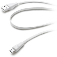 Cellular Line USBDATACMICROUSBW USB Kabel (Weiß)