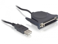 DeLOCK Adapter USB/Parallel (Schwarz)