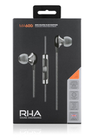 RHA MA600i im Ohr Binaural Verkabelt Schwarz, Silber Mobiles Headset (Schwarz, Silber)