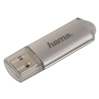 Hama Laeta FlashPen, USB 2.0, 128GB 128GB USB 2.0 Silber USB-Stick (Silber)