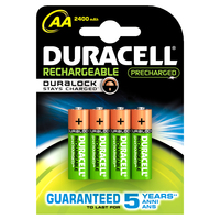 Duracell 4xAA 2400mAh (Mehrfarbig)