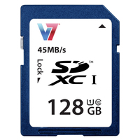 V7 SDXC Karte 128GB UHS-1 (Blau)