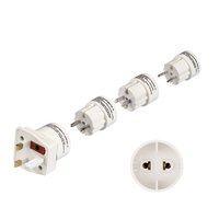 Hama "Universal II" Travel Adapter Plug Set Netzstecker-Adapter Typ C (Euro-Stecker) Weiß (Weiß)