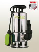 Zipper ZI-DWP1100N 1100W Wasserpumpe (Schwarz, Chrom, Grün)