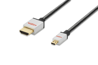 Ednet 84489 HDMI-Kabel (Schwarz, Silber)