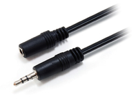 Equip 14708207 Audio-Kabel 2 m 3.5mm Schwarz (Schwarz)