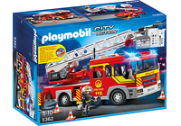Playmobil 5362 - Feuerwehr-Leiterfahrzeug mit Licht und Sound (Mehrfarbig)