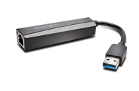 Kensington UA0000E USB-A-Ethernet-Adapter – schwarz (Schwarz)