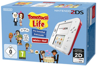 Nintendo 2DS + Tomodachi Life (Rot, Weiß)