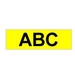 Brother Gloss Laminated Labelling Tape - 9mm, Black on Yellow