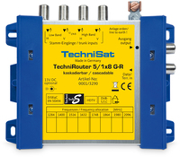 TechniSat TechniRouter 5/1x8 G-R Blau, Gelb (Blau, Gelb)
