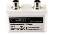 Schwaiger ASV45 532 Kabelspalter oder -kombinator Kabelsplitter Weiß (Weiß)