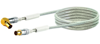 Schwaiger KVKWHD30 531 Koaxialkabel 3 m IEC 169-2 Transparent, Weiß (Transparent, Weiß)