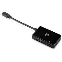 HP Micro-HDMI-zu-HDMI/VGA-Adapter (Schwarz)