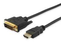 Equip 119323 Videokabel-Adapter 3 m HDMI DVI-D Schwarz (Schwarz)