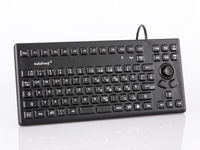 GETT TKG-086-MB-IP68-Black PS/2 QWERTZ Deutsch Schwarz Tastatur (Schwarz)